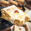 Cherry Bakewell Cookie Slice